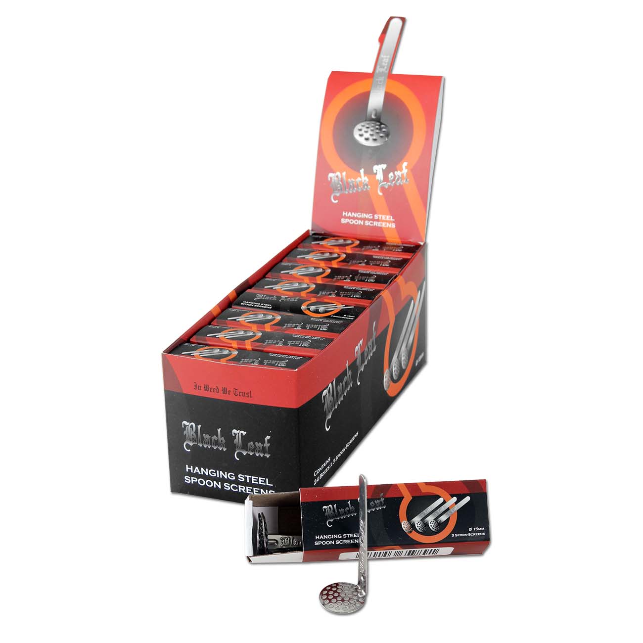 Black Leaf Edelstahl-Hängesiebe 3stk