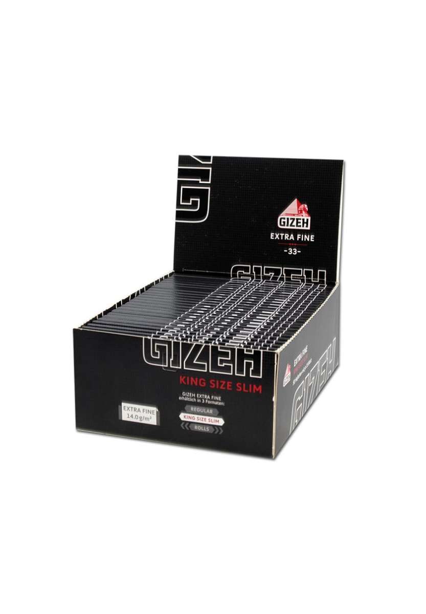 GIZEH BLACK King Size Slim Extra Fine